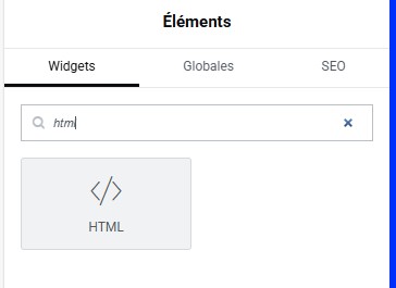 Insert into Elementor